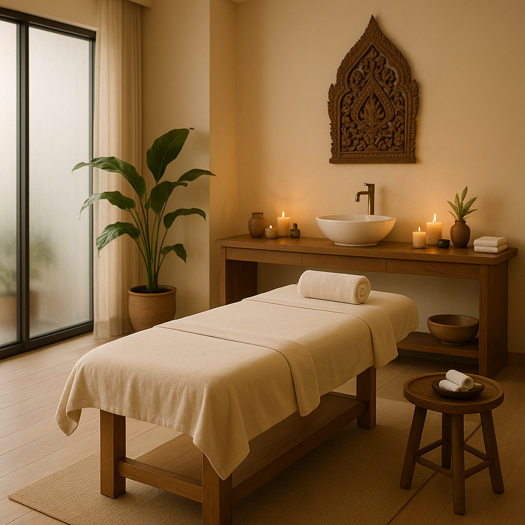 सैलून में थाई फेसियल मसाज 