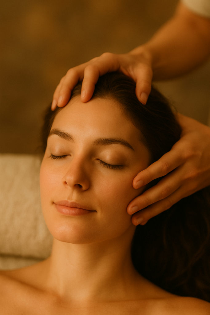 थाई फेसियल मसाज और बालों की वृद्धि के जोन्स 