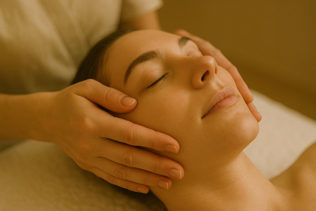 थाई फेसियल मसाज और गाल