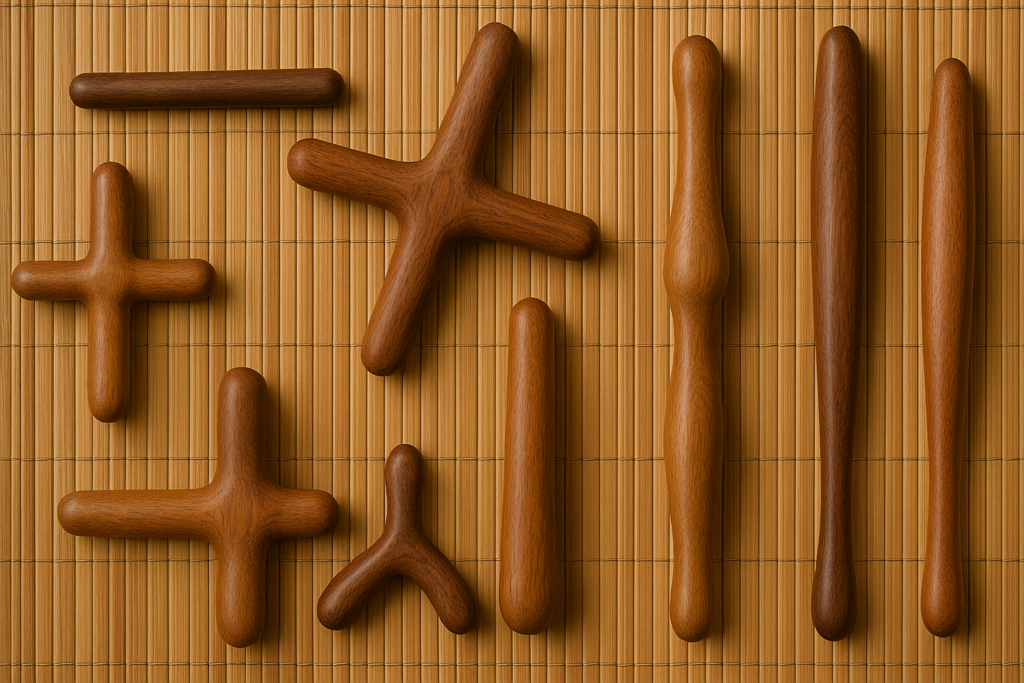  थाई फुट मसाज के लिए लकड़ी की छड़ियां